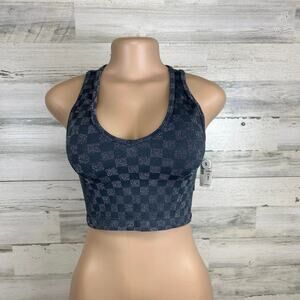 NWT Aeropostale, Womens Seamless Seriously Soft Crop Top, Size S Gray Sparkle